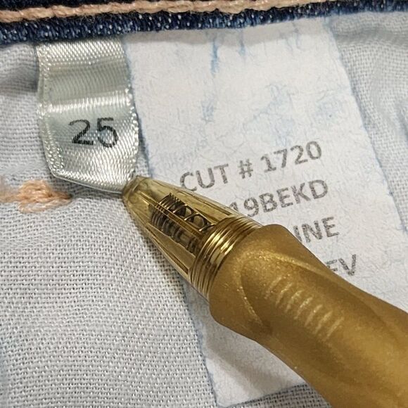 L'AGENCE High Line - Size 25 - Skinny Jeans Dark Wash Blue Destructed - Picture 12 of 12